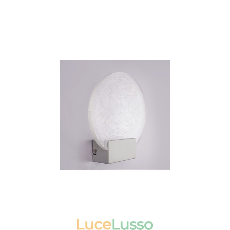 Applique da parete Lampada in PVC Luce Moderna Contemporanea Metallo