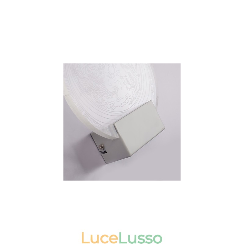 Applique da parete Lampada in PVC Luce Moderna Contemporanea Metallo