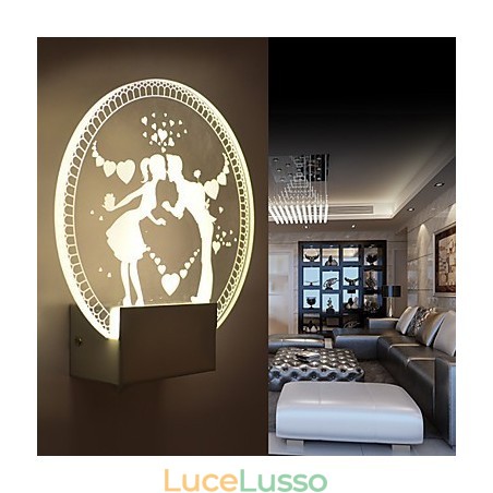 Lampada da parete in acrilico Lampada in PVC Luce moderna contemporanea Metallo Lampada da parete in acrilico Lampada in PVC Luce moderna contemporanea Metallo