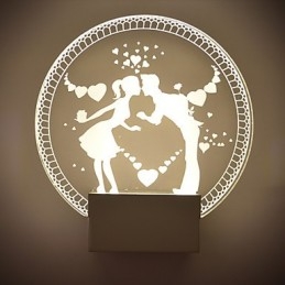 Lampada da parete in acrilico Lampada in PVC Luce moderna contemporanea Metallo