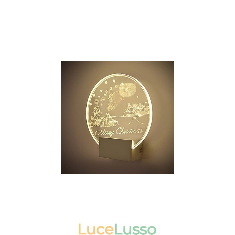 Lampada da parete in acrilico Lampada in PVC Luce moderna contemporanea Metallo