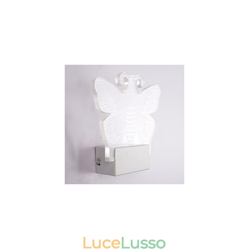 Lampada da parete in acrilico Lampada in PVC Luce moderna contemporanea Metallo