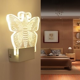 Lampada da parete in acrilico Lampada in PVC Luce moderna contemporanea Metallo