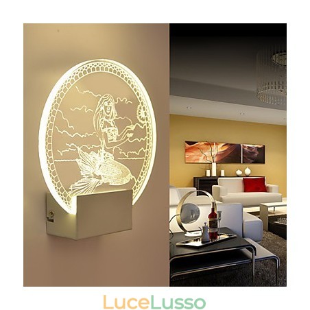 Lampada da parete in acrilico Lampada in PVC Luce moderna contemporanea Metallo Lampada da parete in acrilico Lampada in PVC Luce moderna contemporanea Metallo