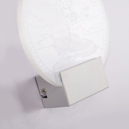 Lampada da parete in acrilico Lampada in PVC Luce moderna contemporanea Metallo
