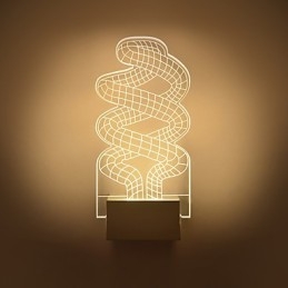 Lampada da parete in acrilico Lampada in PVC Chip luminoso Moderno contemporaneo Metallo