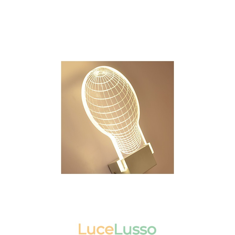 Lampada da parete in acrilico Lampada in PVC Chip luminoso Moderno contemporaneo Metallo