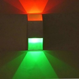 Applique da parete modello barra creativa trapezoidale doppia moderna contemporanea in metallo