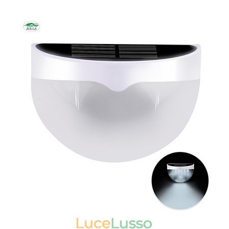 Lampada solare impermeabile IP55 bianca + nera Lampada solare impermeabile IP55 bianca + nera