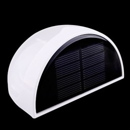Lampada solare impermeabile IP55 bianca + nera