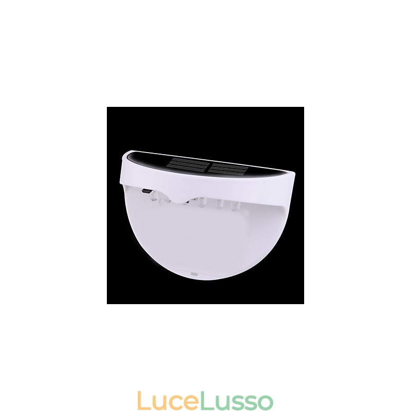 Lampada solare impermeabile IP55 bianca + nera