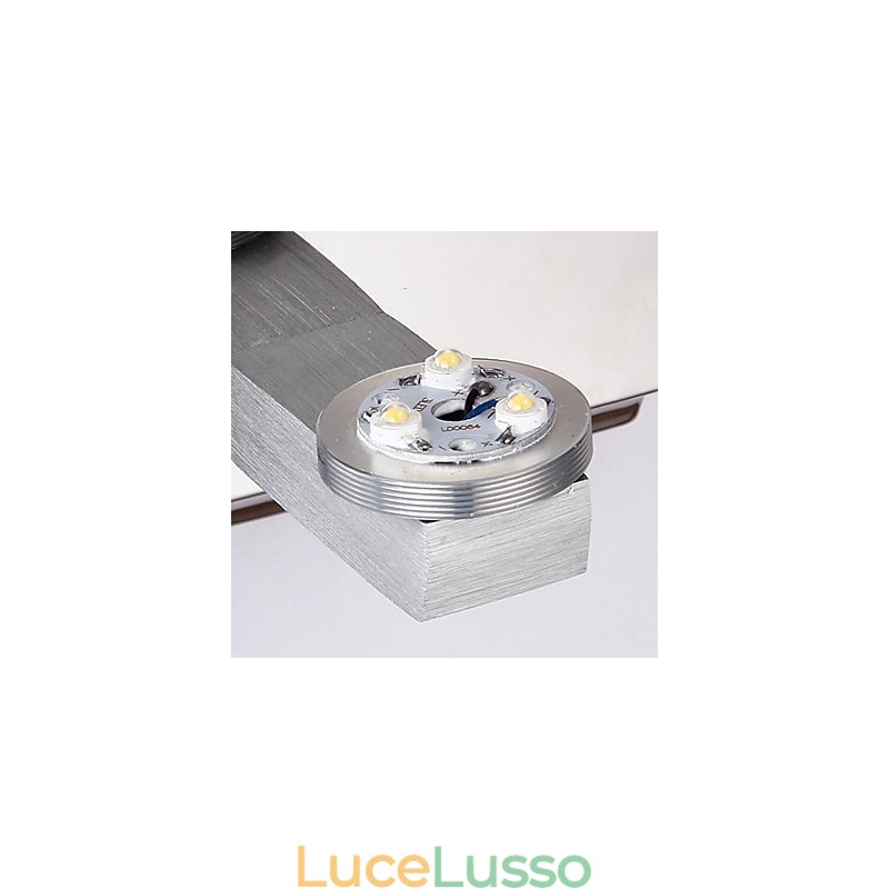 Mini applique da parete 1Light Artistico in acciaio inossidabile Stelle Plating