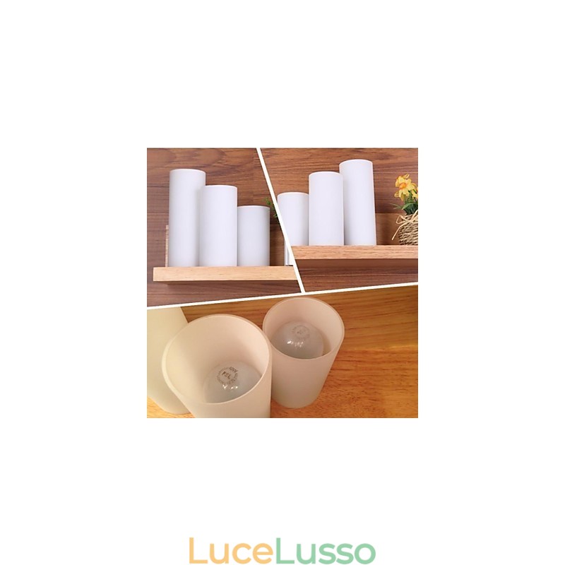 Applique Tre Luci e Vetro