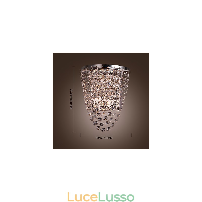 Crystal Wall Washers Metallo moderno