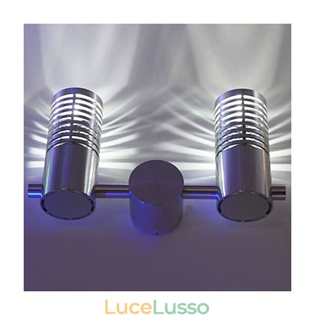 Applique moderna con luce diffusa, 2 cilindri, strato barriera, raggio di luce Applique moderna con luce diffusa, 2 cilindri, strato barriera, raggio di luce