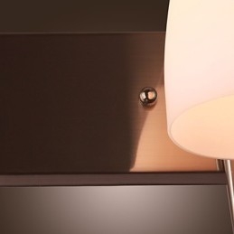 Applique a 2 luci in paralume bianco