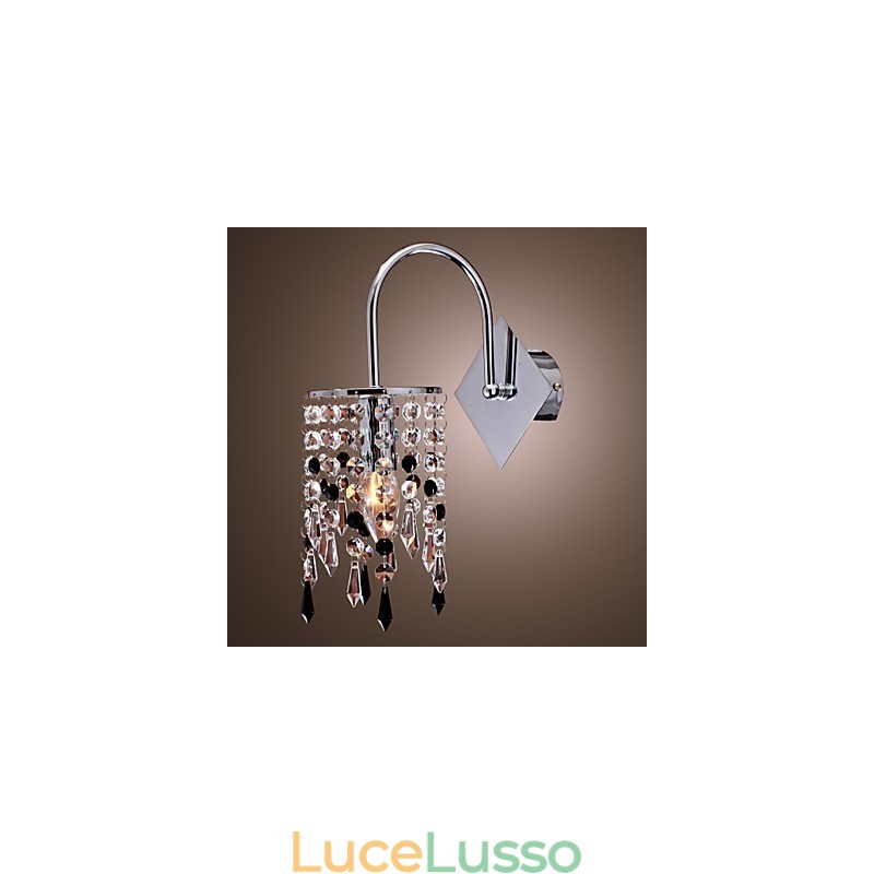 Applique con elegante goccia di cristallo