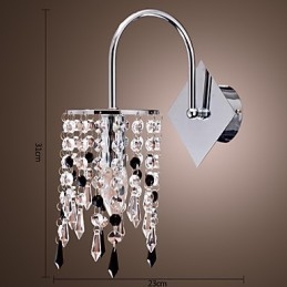 Applique con elegante goccia di cristallo