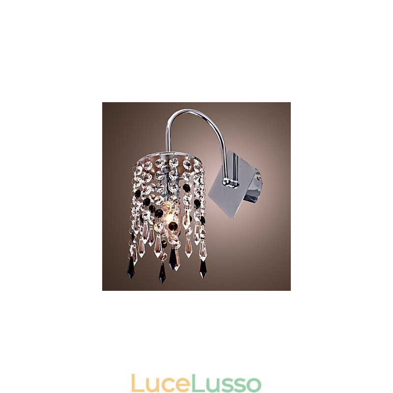 Applique con elegante goccia di cristallo