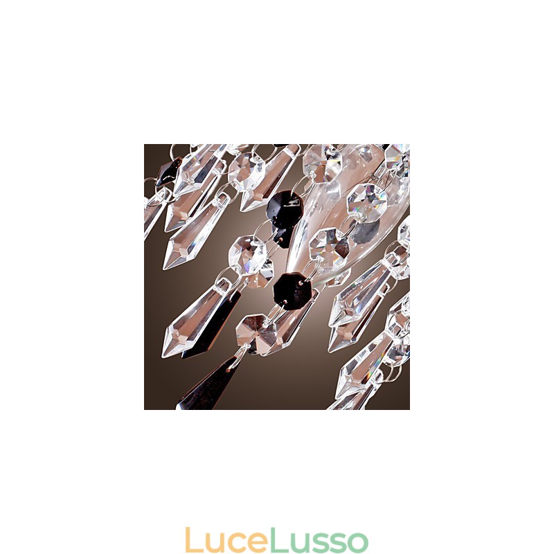 Applique con elegante goccia di cristallo