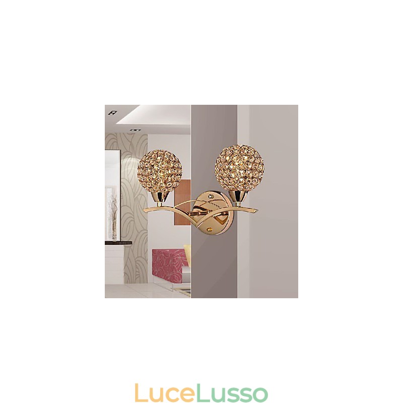 Applique moderna ed elegante a 2 luci