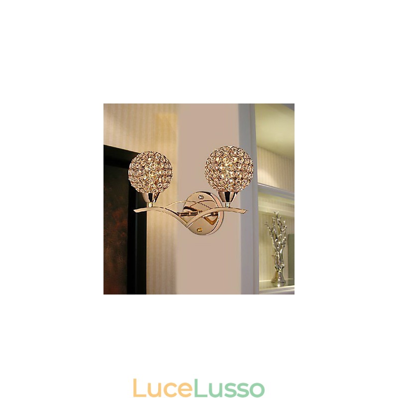 Applique moderna ed elegante a 2 luci