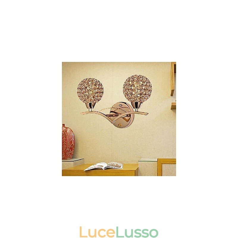 Applique moderna ed elegante a 2 luci