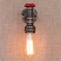 Lampada da parete decorativa piccola con tubo dell'acqua semplice Nostalgia