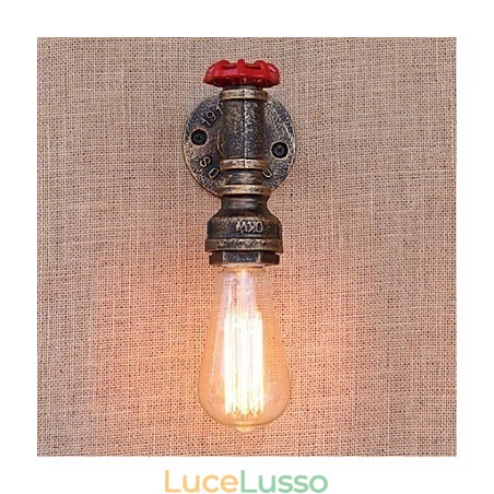 Lampada da parete decorativa piccola con tubo dell'acqua semplice Nostalgia Lampada da parete decorativa piccola con tubo dell'acqua semplice Nostalgia