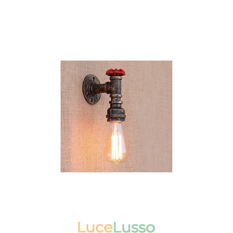 Lampada da parete decorativa piccola con tubo dell'acqua semplice Nostalgia