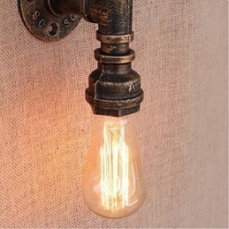 Lampada da parete decorativa piccola con tubo dell'acqua semplice Nostalgia