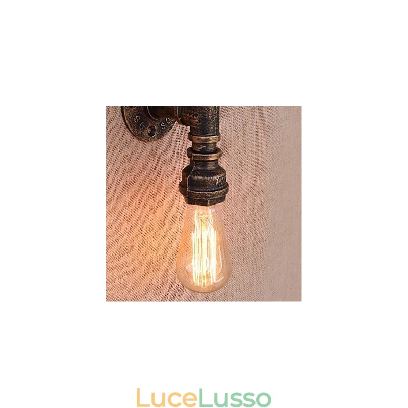 Lampada da parete decorativa piccola con tubo dell'acqua semplice Nostalgia