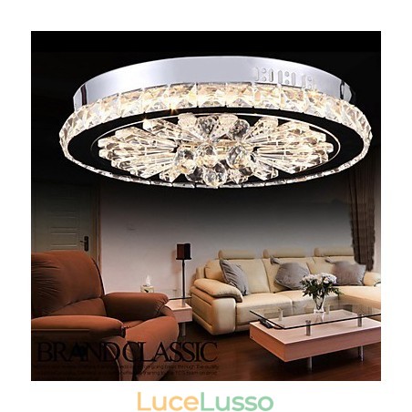 Cristallo Flush Mount Moderno Contemporaneo Soggiorno Letto Sala da pranzo Bambini Metallo Cristallo Flush Mount Moderno Contemporaneo Soggiorno Letto Sala da pranzo Bambini Metallo