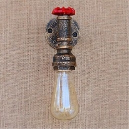 Lampada da parete decorativa piccola con tubo dell'acqua semplice Nostalgia