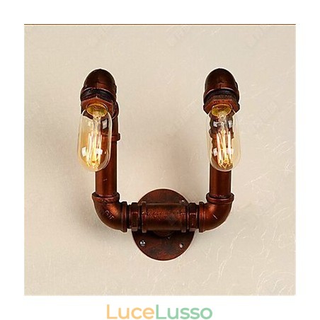 American Bar Xiang Lampada da parete per corridoio della camera da letto con tubo dell'acqua Lampada da parete in ferro industriale retrò American Bar Xiang Lampada da parete per corridoio della camera da letto con tubo dell'acqua Lampada da parete in ferro industriale retrò