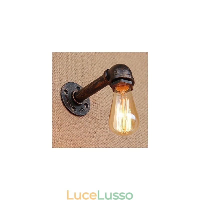 Lampada da parete decorativa piccola con tubo dell'acqua semplice Nostalgia
