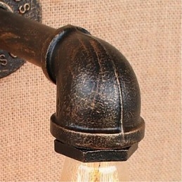Lampada da parete decorativa piccola con tubo dell'acqua semplice Nostalgia
