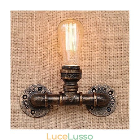 Lampada da parete decorativa piccola con tubo dell'acqua semplice Nostalgia Lampada da parete decorativa piccola con tubo dell'acqua semplice Nostalgia