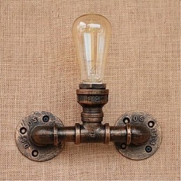 Lampada da parete decorativa piccola con tubo dell'acqua semplice Nostalgia