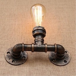 Lampada da parete decorativa piccola con tubo dell'acqua semplice Nostalgia