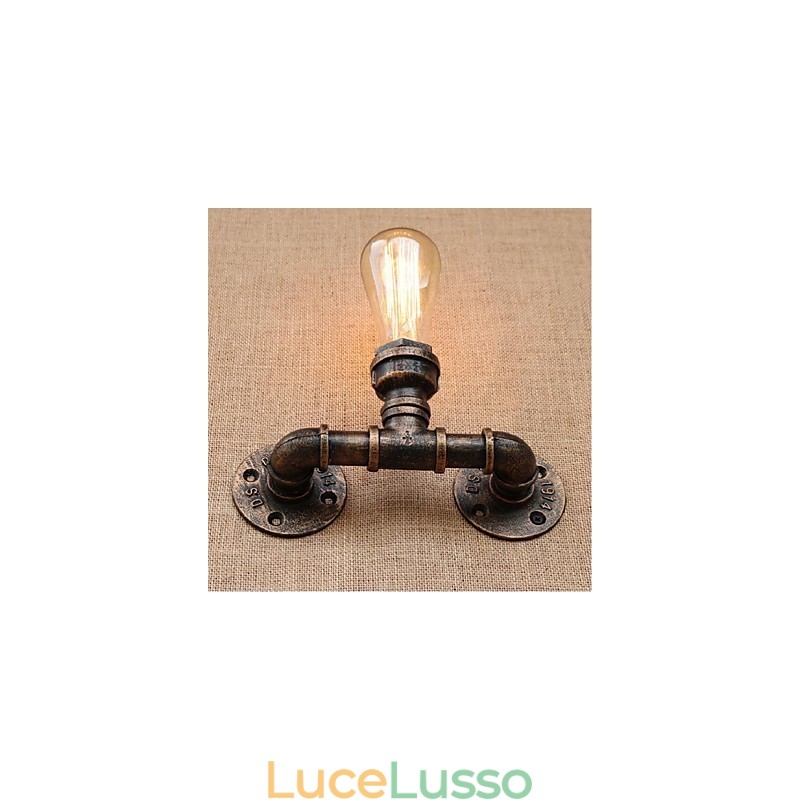 Lampada da parete decorativa piccola con tubo dell'acqua semplice Nostalgia