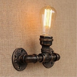 Lampada da parete decorativa piccola con tubo dell'acqua semplice Nostalgia