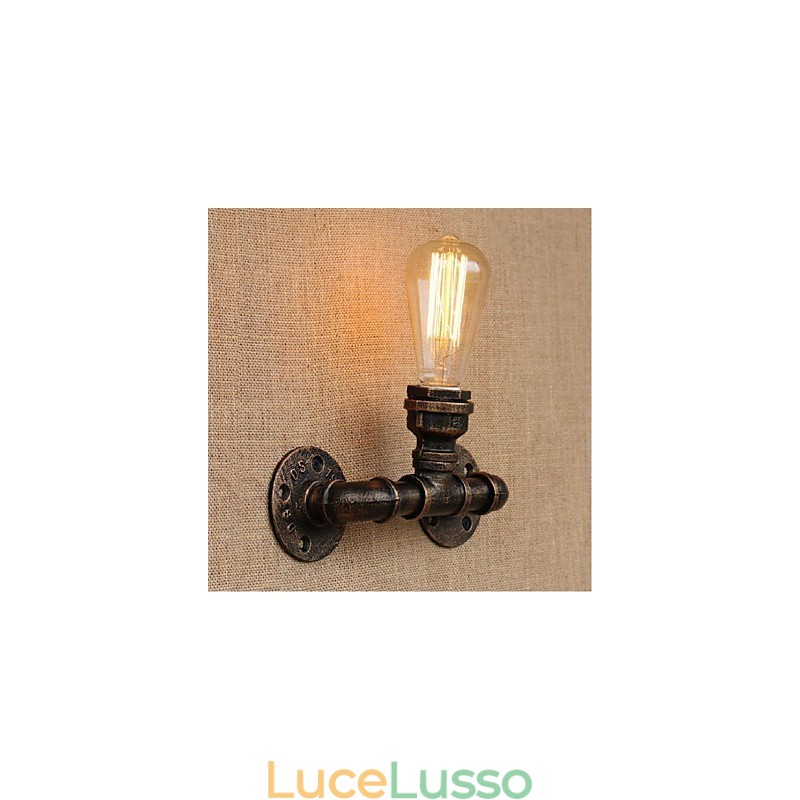 Lampada da parete decorativa piccola con tubo dell'acqua semplice Nostalgia