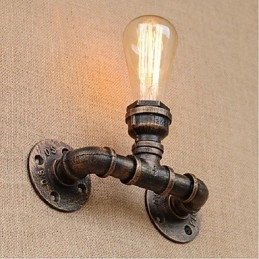 Lampada da parete decorativa piccola con tubo dell'acqua semplice Nostalgia