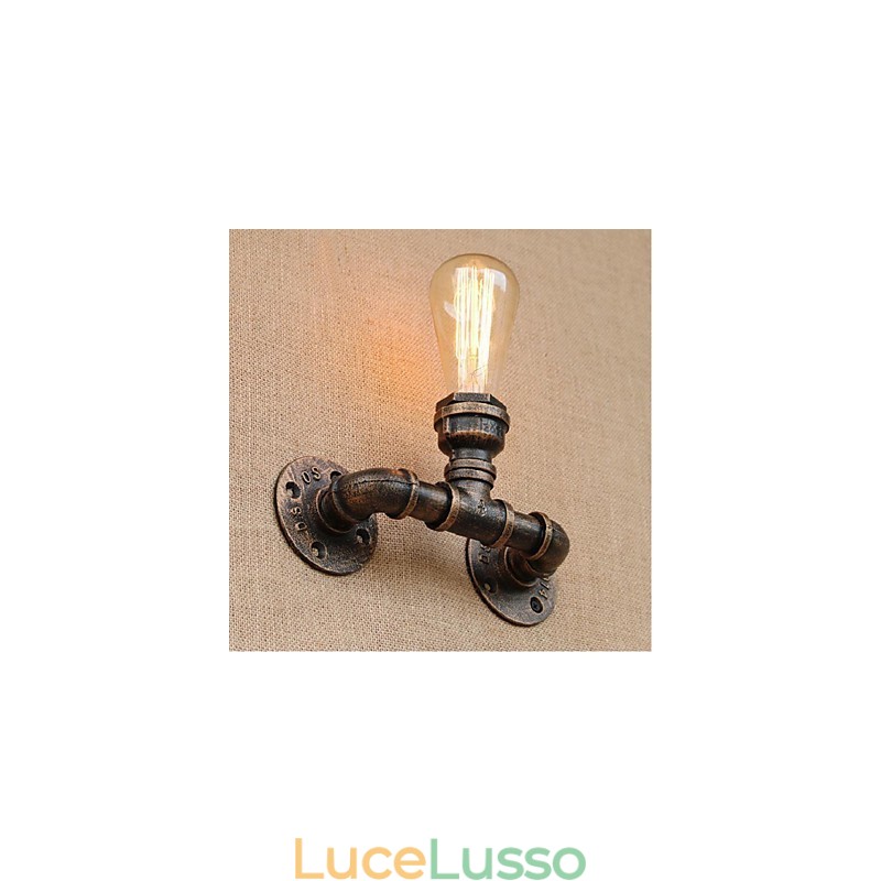 Lampada da parete decorativa piccola con tubo dell'acqua semplice Nostalgia
