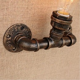 Lampada da parete decorativa piccola con tubo dell'acqua semplice Nostalgia