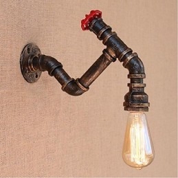 Lampada da parete decorativa piccola con tubo dell'acqua semplice Nostalgia