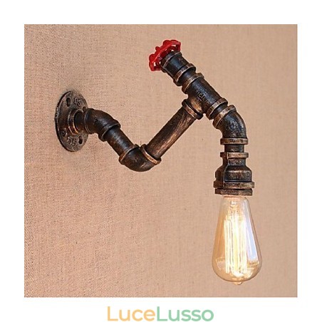 Lampada da parete decorativa piccola con tubo dell'acqua semplice Nostalgia Lampada da parete decorativa piccola con tubo dell'acqua semplice Nostalgia