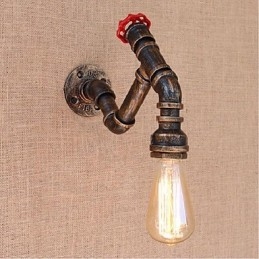 Lampada da parete decorativa piccola con tubo dell'acqua semplice Nostalgia