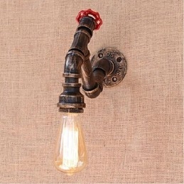 Lampada da parete decorativa piccola con tubo dell'acqua semplice Nostalgia